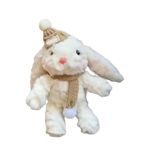 Laikoutd Schöner Kaninchenschlüsselring Tragbarer Beutel Anhänger Charme Für Frauen Ausgestopften Tierbären Schlüsselbund Anhänger Schmuck Zum Geldbeutel Key Daily Life Keychain von Laikoutd