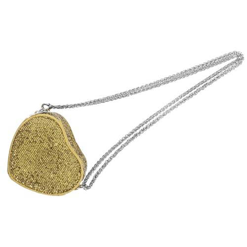Laikoutd Sprudelnde Pailletten Herzform Geldbeutel Crossbody Tasche Valentinstag Kleine Umhängetasche Für Frauen Und Mädchen Leichte Tägliche Gebrauchsbeutel von Laikoutd