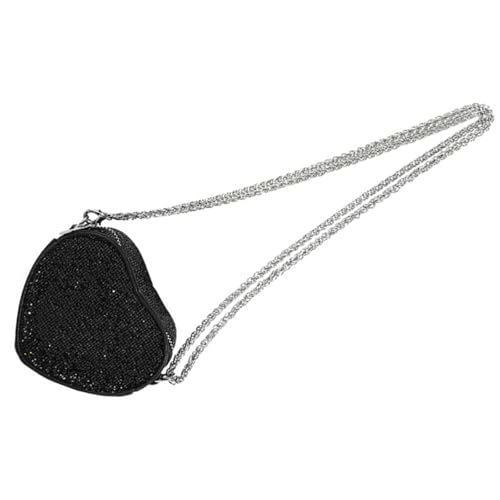 Laikoutd Sprudelnde Pailletten Herzform Geldbeutel Crossbody Tasche Valentinstag Kleine Umhängetasche Für Frauen Und Mädchen Leichte Tägliche Gebrauchsbeutel von Laikoutd