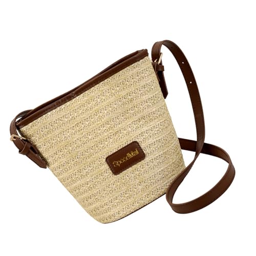 Laikoutd Stroh Gewebte Eimer Taschen Für Frauen Crossbody Geldbörse Handtasche Taschenländern Umhängetasche Casual Beach Bag Mit Verstellbaren Riemen Crossbody Geldbörsen Laikoutd Stroh Gewebte Eimer Taschen Für Frauen Crossbody Geldbörse Handtasche Taschenländern Umhängetasche Casual Beach Bag Mit Verstellbaren Riemen Crossbody Geldbörsen von Laikoutd
