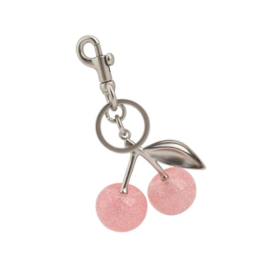 Laikoutd Unique Crystal Cherrys Love Lock Keychain Charme Handgemachte Gewebte Designs Schlüsselzubehör Für Modische Personen Personalisieren Autozubehör Personalisieren von Laikoutd