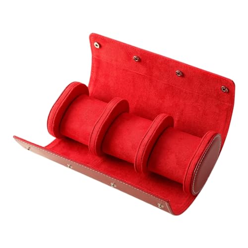 Vintage PU Watch Roll Hülle Leder Uhr Aufbewahrungsbox Stilvolle Uhr Container Uhren Display Box PU Für Reiseb Selbst Für Männer von Laikoutd