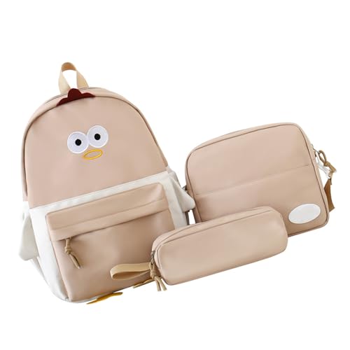 Minis Backpacks Geldbeutel Für Frauen Teen Girls 3 Pieces Set Fashion Rucksack Casual Reisetasche Daypacks Rucksack School Taschen Schule Rucksäcke Mit Umhängetasche von Laikoutd