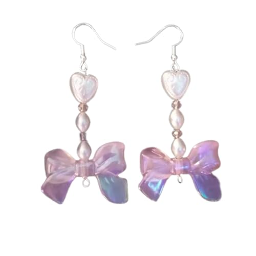 Mode Erdbeer Bowknot Ohrringe Robuste Legierungsmaterialien Mode Schmuck Accessoire Für Komfort Und Styles Party Date Ohrringe von Laikoutd