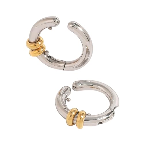 Mode Farbblöcke Clip An Ohrringen Ohne Piercing Benötigt Bequem von Laikoutd