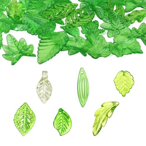 Nature Inspirierte Grüne Blattohrschmuck Atmungsaktive Acrylmaterial von Laikoutd