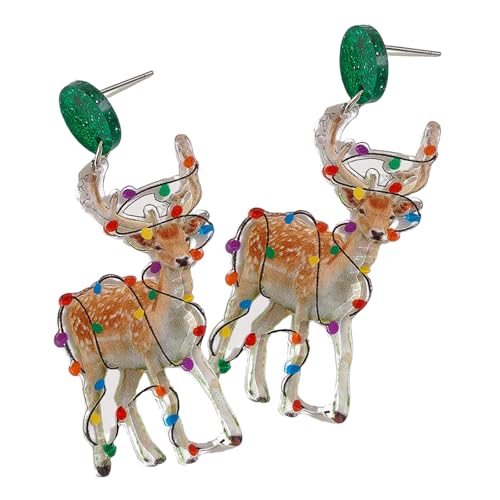 Ohrringe Mit Acrylquasten Mit Weihnachtsbaum Und Tieren Anhänger Ohrringe Verleihen Outfits Für Feiertagsfeierlichkeiten Fashion Accessoires Charme von Laikoutd