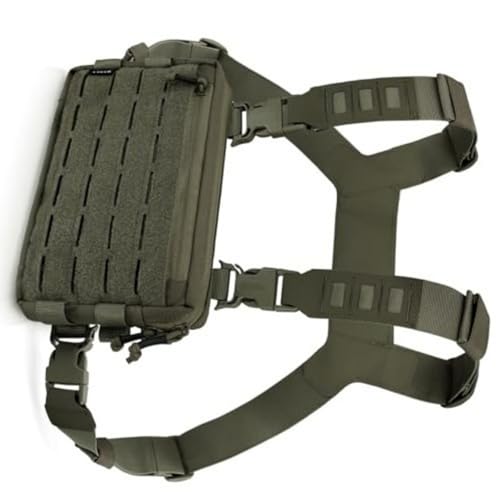 Outdoor Sport Brust Pack Tacticals Bag Für Männer Brust Rigs Weste Mit Verstellbarem Riemen Workouts Radsport Running Running Pack von Laikoutd