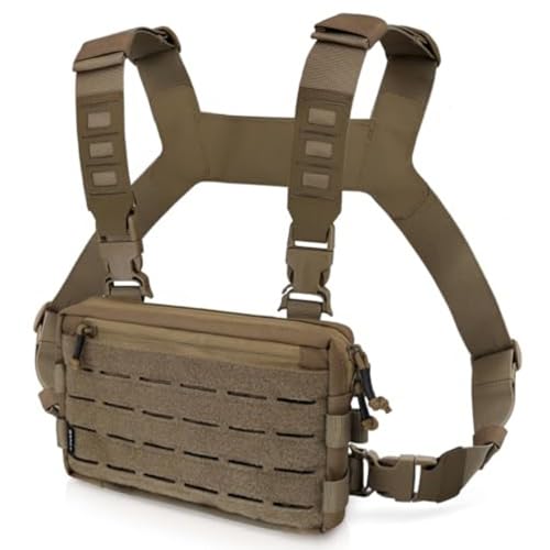 Outdoor Sport Brust Pack Tacticals Bag Für Männer Brust Rigs Weste Mit Verstellbarem Riemen Workouts Radsport Running Running Pack von Laikoutd