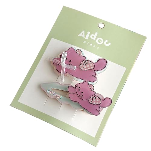 Packung Mit 2 Süßen Cartoon Tierhaarclip Für Mädchen Und Kleinkind Schöne 2000er Haare Barrettes Haarzubehör Für Tägliche Verschleiß von Laikoutd