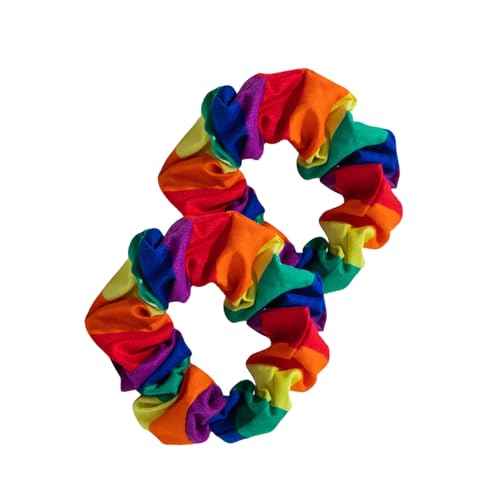 Regenbogen-Haarringe, verstellbar, langlebig, vielseitig einsetzbar, für verschiedene Anlässe von Laikoutd