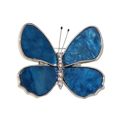 Schimmernde Schmetterlingsbrosche Legierung Basis Komplizierte Vielseitiges Modeaccessoire Für Outfits Enhancement Robust Mode Butterfly Brosche von Laikoutd