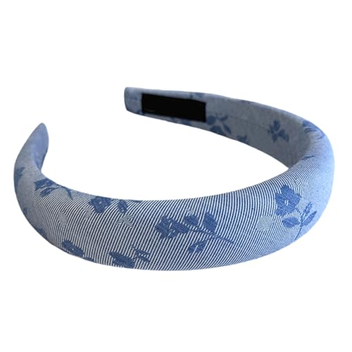 Verstellbarer Blau Kariertes Schwamm Haarband Mit Elegantem Bogen Bequeme Haarzubehör Für Mädchen Frauen von Laikoutd