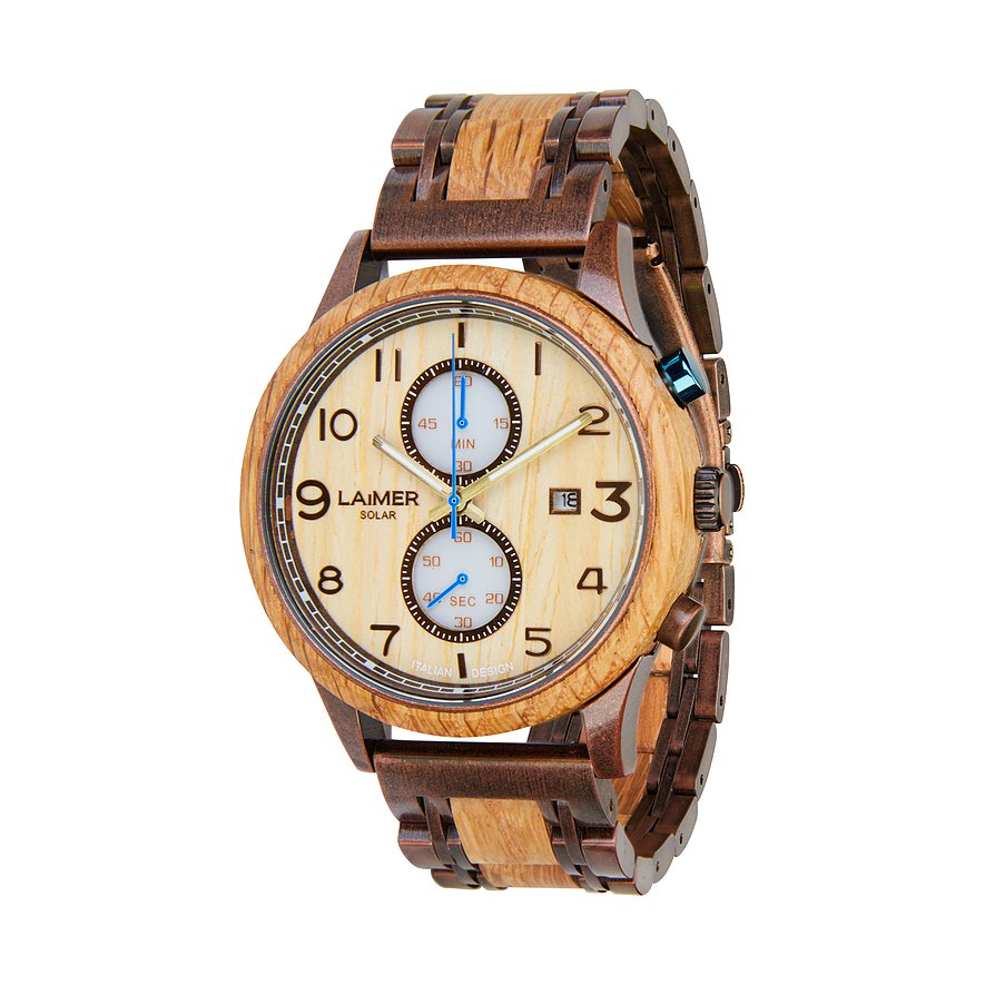 Laimer Chronograph  Marten U-0177 Holz, Edelstahl von Laimer