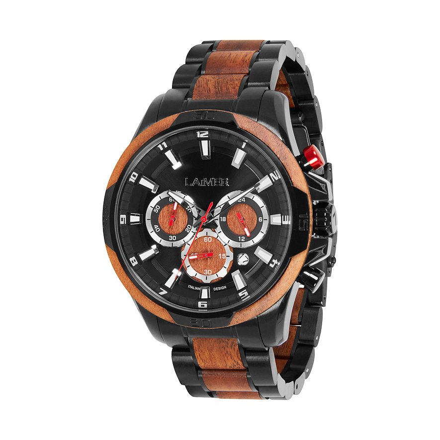 Laimer Chronograph U-0194 Edelstahl, Holz von Laimer