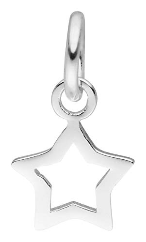 Laimons Damen-Anhänger Stern Sternchen Star Himmelskörper matt glanz 10mm aus Sterling Silber 925 von Laimons