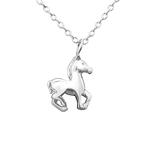 Laimons Damen-Anhänger mit Kette Pferd Pony Sterling Silber 925 von Laimons