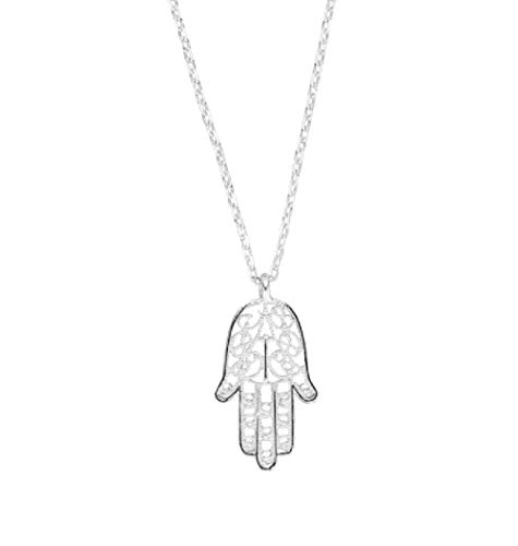 Laimons Damen-Halskette Anhänger Hand der Fatima 20 x 12mm mit Kette 45cm plus 4cm Verlängerung aus Sterling Silber 925 von Laimons