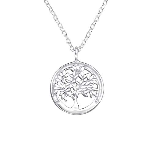 Laimons Damen-Halskette Baum des Lebens glanz Sterling Silber 925 von Laimons