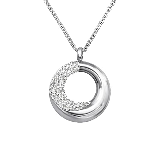 Laimons Damen-Halskette Kette 50 cm mit Anhänger Yin Yang 25 mm x 25 mm aus Edelstahl von Laimons