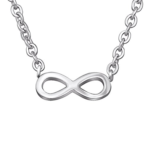 Laimons Damen-Halskette Unendlichkeit Symbol glanz Edelstahl von Laimons
