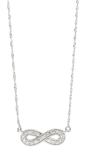 Laimons Damen-Halskette Unendlichkeit glanz Zirkonia Sterling Silber 925 von Laimons