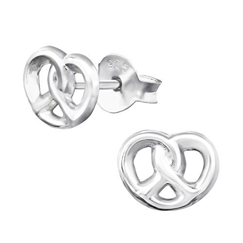 Laimons Damen-Ohrstecker Damenschmuck Brezel glanz Sterling Silber 925 von Laimons