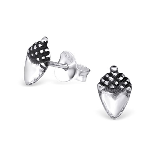 Laimons Damen-Ohrstecker Damenschmuck Erdbeere oxidiert Sterling Silber 925 von Laimons