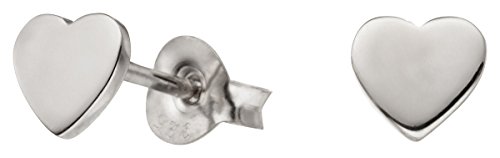 Laimons Damen-Ohrstecker Damenschmuck Herz gravierbar glanz Sterling Silber 925 von Laimons
