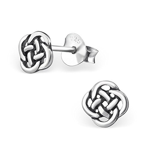 Laimons Damen-Ohrstecker Damenschmuck Knoten oxidiert Sterling Silber 925 von Laimons