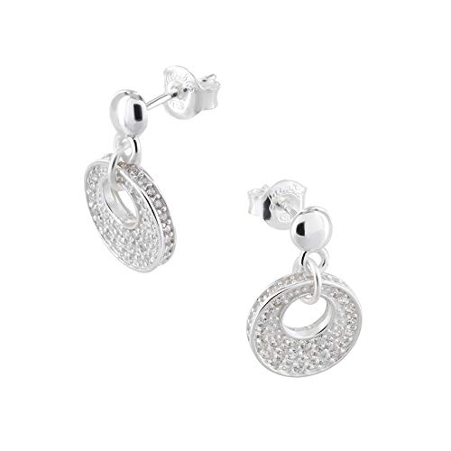 Laimons Damen-Ohrstecker Damenschmuck rund Design glanz Zirkonia Sterling Silber 925 OS2349 von Laimons