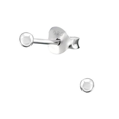 Laimons Damen-Ohrstecker Kugel in glanz Sterling Silber 925 von Laimons