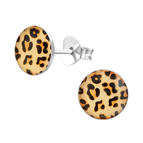 Laimons Damen-Ohrstecker Leopard Design Platte Sterling Silber 925 von Laimons