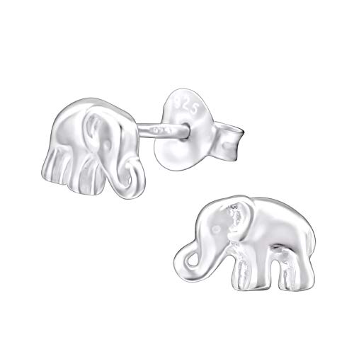 Laimons Kinder Mädchen-Ohrstecker Elefant 8 x5 mm Glanz aus Sterling Silber 925 von Laimons