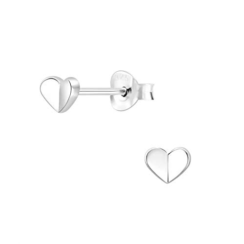 Laimons Kinder Mädchen-Ohrstecker Ohrringe Herz Herzchen 5mm Glanz Sterling Silber 925 von Laimons