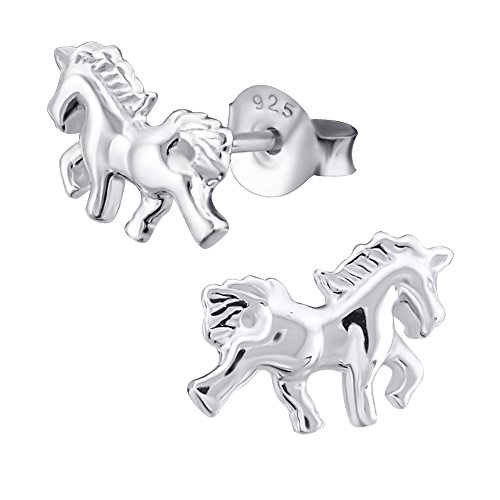 Laimons Mädchen Einhorn-Ohrstecker - Kinderschmuck aus Sterling Silber 925 von Laimons