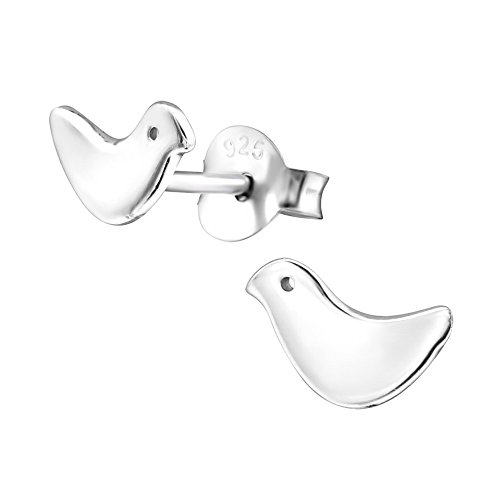 Laimons Mädchen Kids Kinder-Ohrstecker Ohrringe Kinderschmuck Küken Vogel Wachtel glanz aus Sterling Silber 925 von Laimons