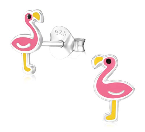 Laimons Mädchen Kids Kinder-Ohrstecker Ohrringe Kinderschmuck Flamingo Vogel Tier Rosa aus Sterling Silber 925 von Laimons
