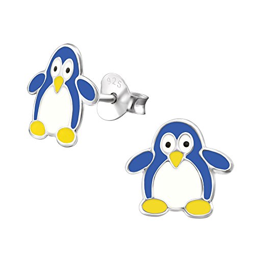 Laimons Mädchen Kids Kinder-Ohrstecker Ohrringe Kinderschmuck Pinguin Vogel Seevogel blau weiß aus Sterling Silber 925 Laimons Mädchen Kids Kinder-Ohrstecker Ohrringe Kinderschmuck Pinguin Vogel Seevogel blau weiß aus Sterling Silber 925 von Laimons