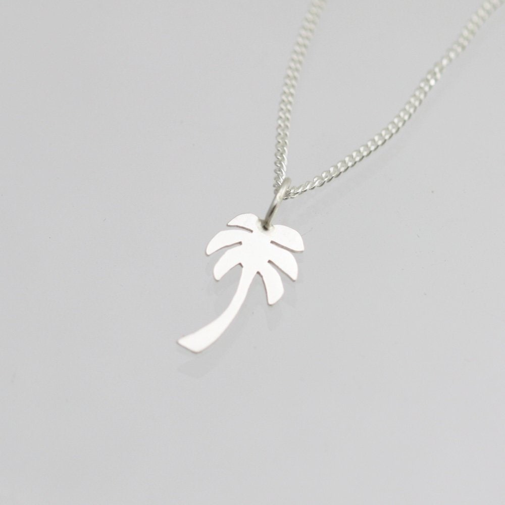 Palmbaumkette, Klein in Sterling Silber Palmbaumkette, Klein in Sterling Silber von LaineBenthalldesigns
