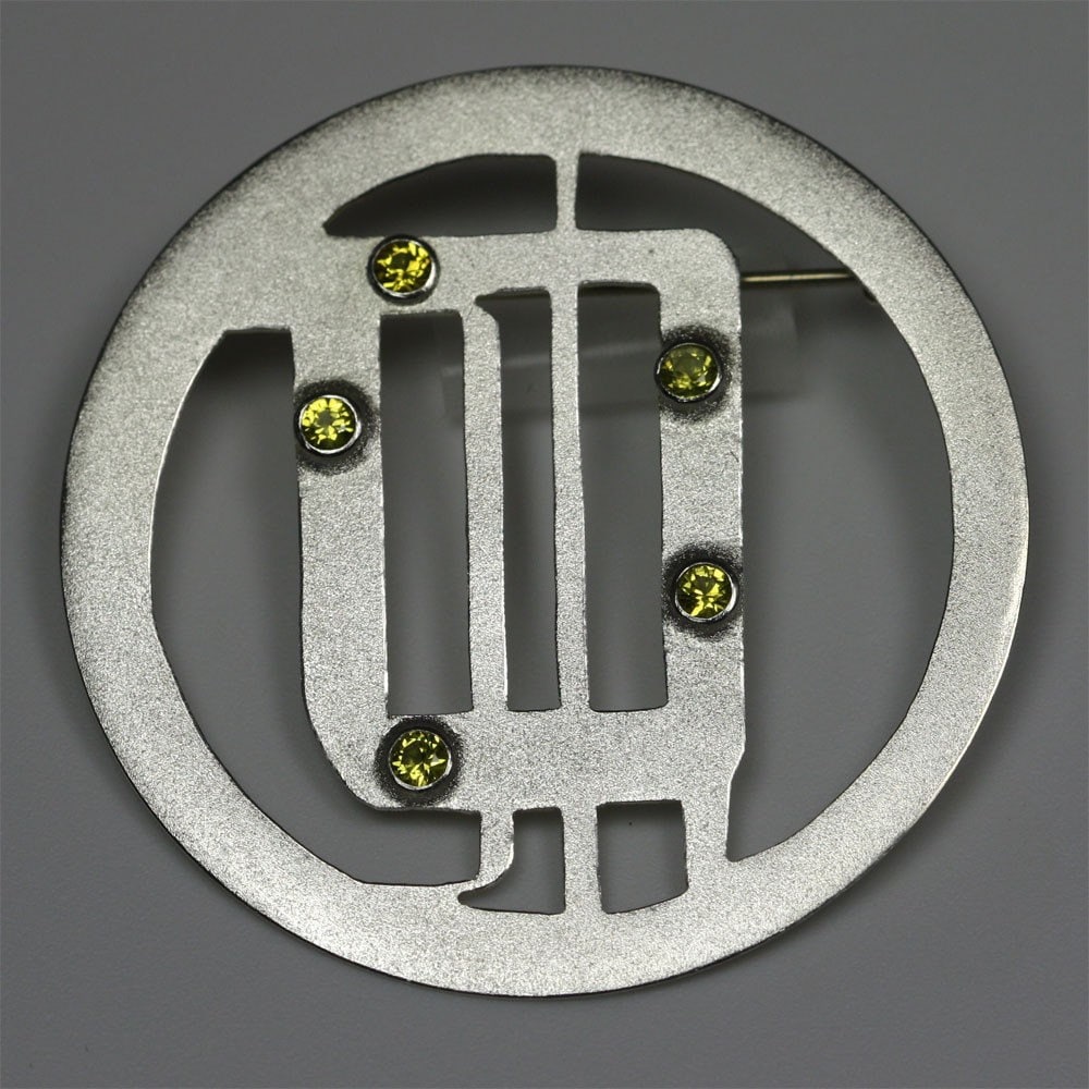 U-Bahn Karte Brosche, Chicago | Golden Topaz von LaineBenthalldesigns