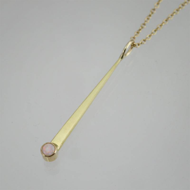 sternschnuppe Halskette Aus 14K Gold | Opal sternschnuppe Halskette Aus 14K Gold | Opal von LaineBenthalldesigns
