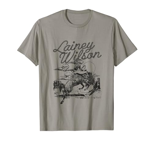 Lainey Wilson - Grau, Unisex T-Shirt, Cartoon-Design, S, Klassisch, Halbarm, Pull-On, Polyester, Importiert, Fans, Kinder, Erwachsene Lainey Wilson - Grau, Unisex T-Shirt, Cartoon-Design, S, Klassisch, Halbarm, Pull-On, Polyester, Importiert, Fans, Kinder, Erwachsene von Lainey Wilson