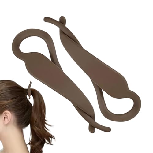 Banana Clip | 2 Stücke Griffkamm Haarklammer - Stylishes Nicht Rutschfestes Haarzubehör Für Frauen Mädchen Für Alltag Schule Party Urlaub Casual von Lainiaoly