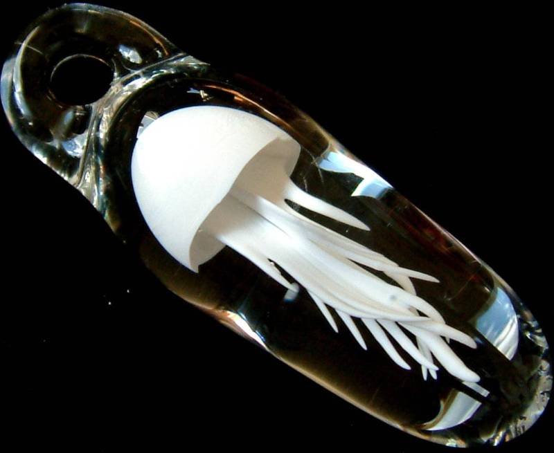 Glasqualle Anhänger - Weißer Tornado Weelainy Lampworked Glass Boro Borosilikat | Bb8 Glasqualle Anhänger - Weißer Tornado Weelainy Lampworked Glass Boro Borosilikat | Bb8 von LainyLampwork