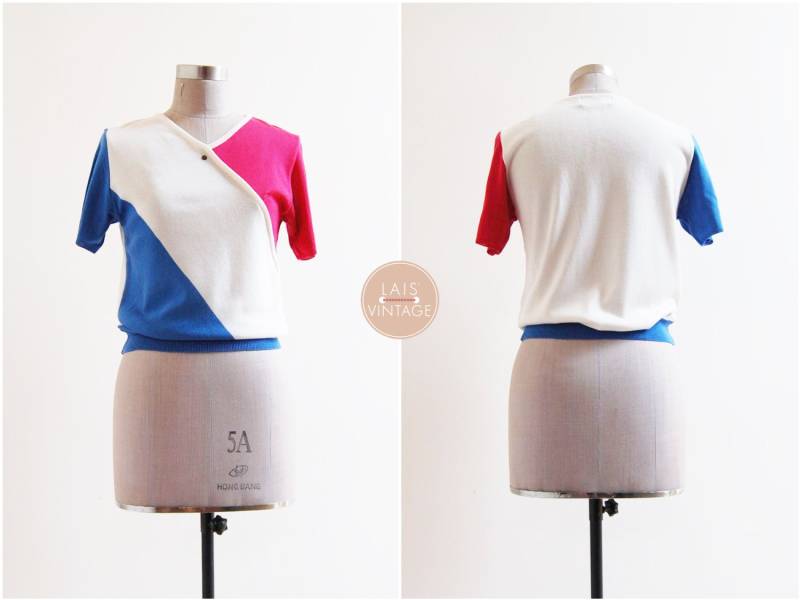 Run On Path Sweater | S 1980Er Jahre Japan Vintage Strickpullover Top Run On Path Sweater | S 1980Er Jahre Japan Vintage Strickpullover Top von LaisVintage