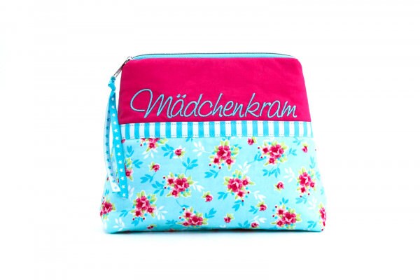 Kosmetiktäschchen, Schminktasche Mädchenkram Kosmetiktäschchen, Schminktasche Mädchenkram von LajawStoffe