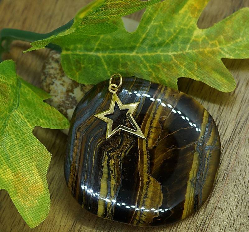 22K Solide Gold Stern Anhänger, Weihnachtsgeschenk, Schmuck, Geschenk Für Sie 22K Solide Gold Stern Anhänger, Weihnachtsgeschenk, Schmuck, Geschenk Für Sie von LakModernJewelry