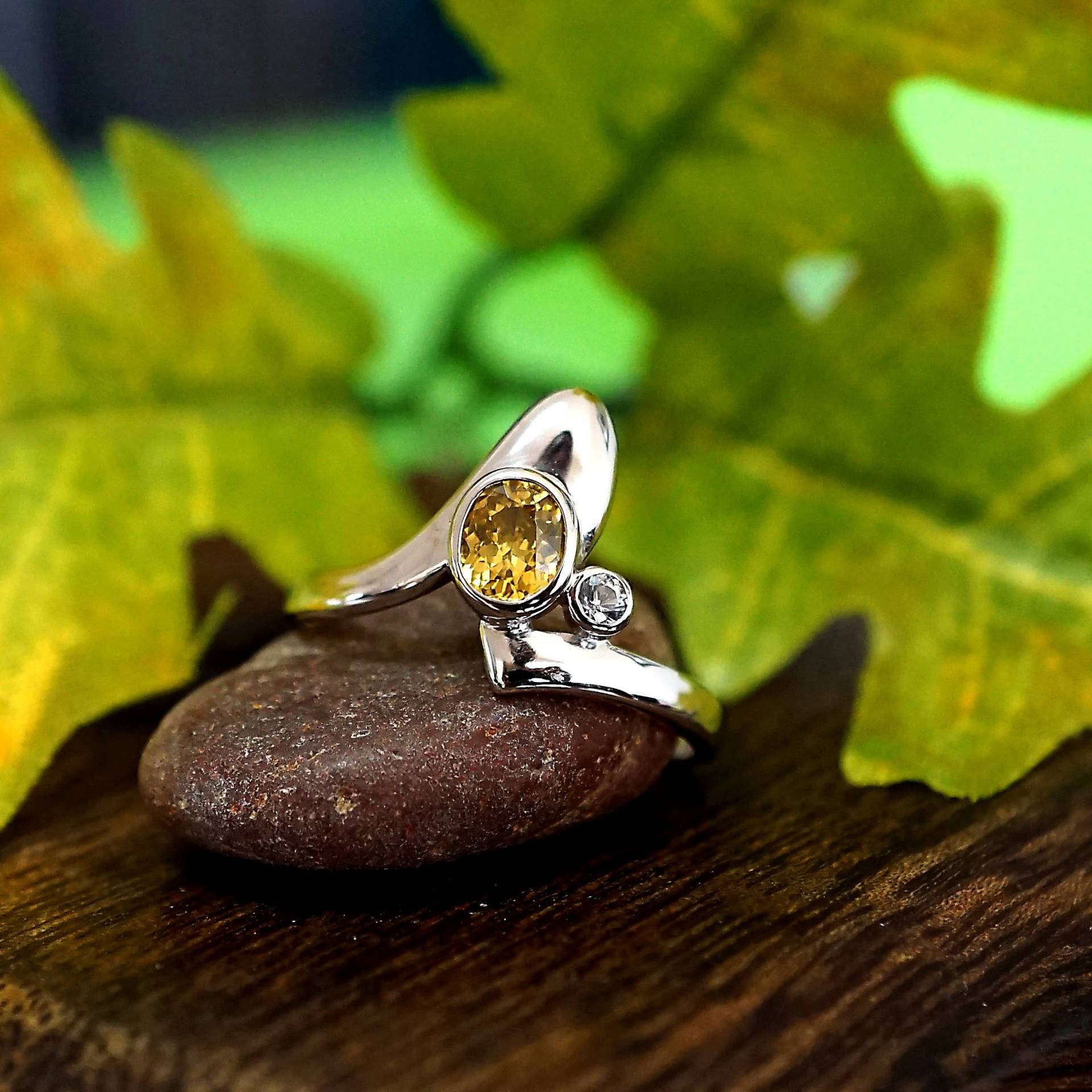 Echte Citrin Rhodium Überzogene Sterling Silber Handgemachte Ring, Einzigartiges Design, Weihnachten, Thanksgiving Geschenk, November Birthstone-Us Echte Citrin Rhodium Überzogene Sterling Silber Handgemachte Ring, Einzigartiges Design, Weihnachten, Thanksgiving Geschenk, November Birthstone-Us von LakModernJewelry