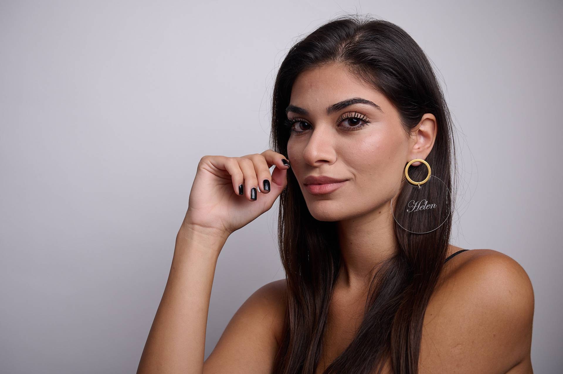 Personalisierte Namen Creolen - Benutzerdefinierte Buchstabe Baumeln Wort Typenschild Monogramm Statement Schmuck von LakaLuka